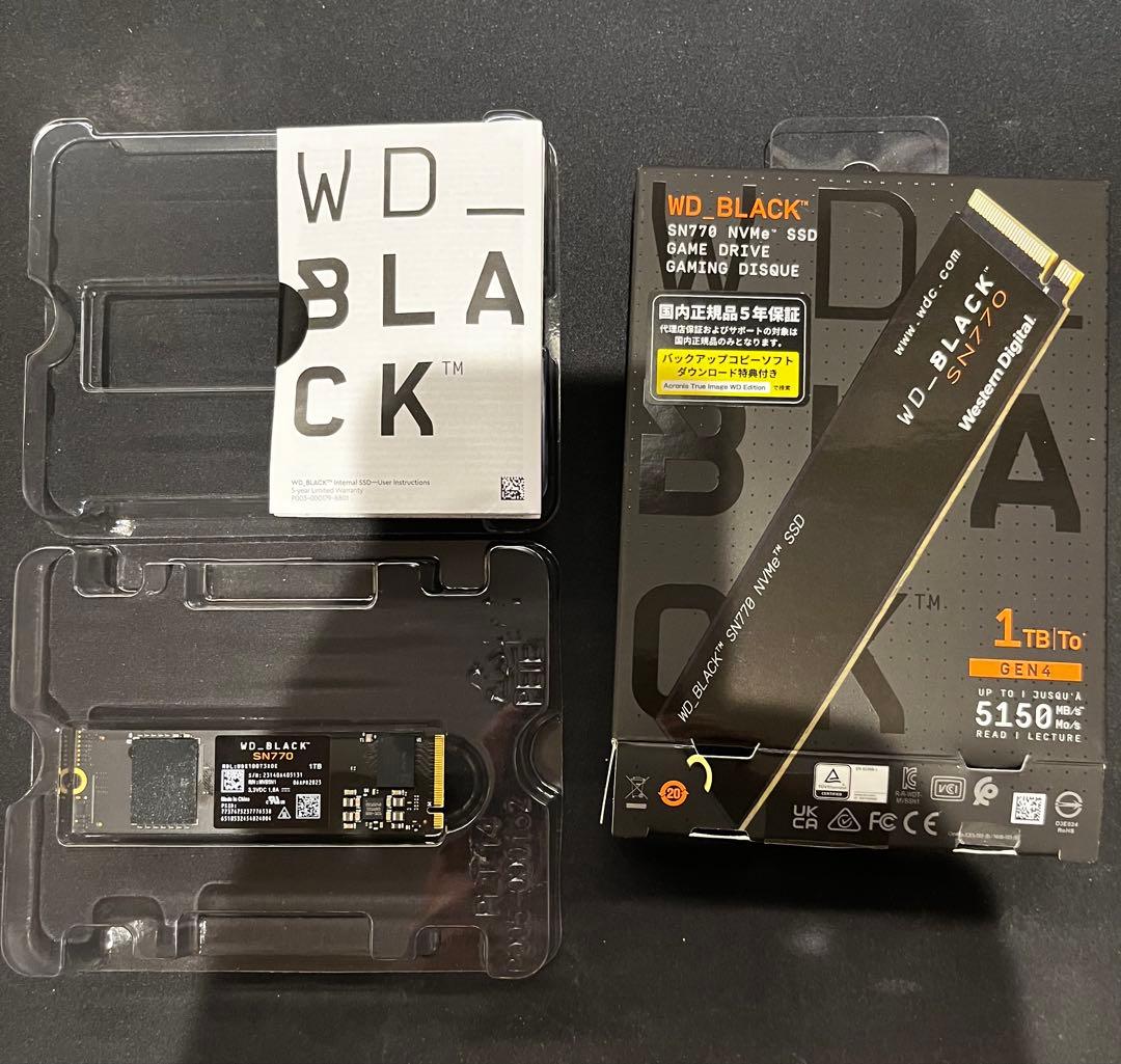 内蔵型SSD WD BLACK SN770 NVMe 1TB