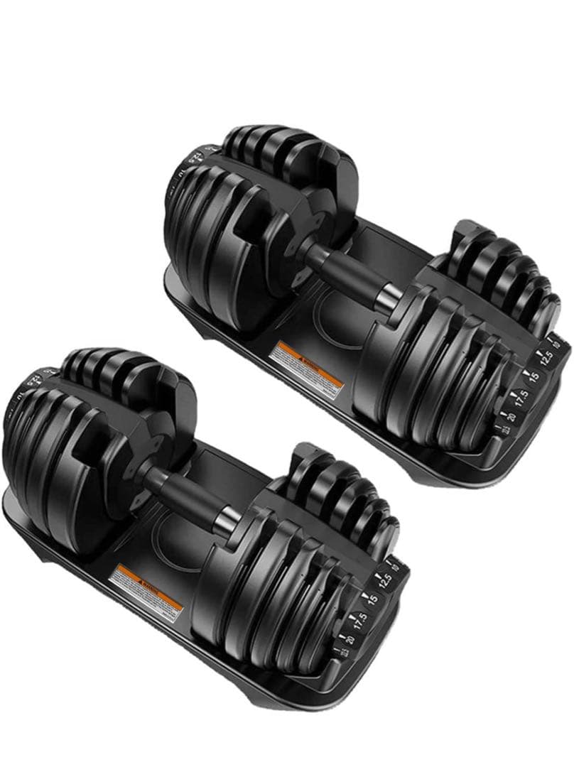 4WD 調整可能ダンベル 2.5-24kg 2個セット