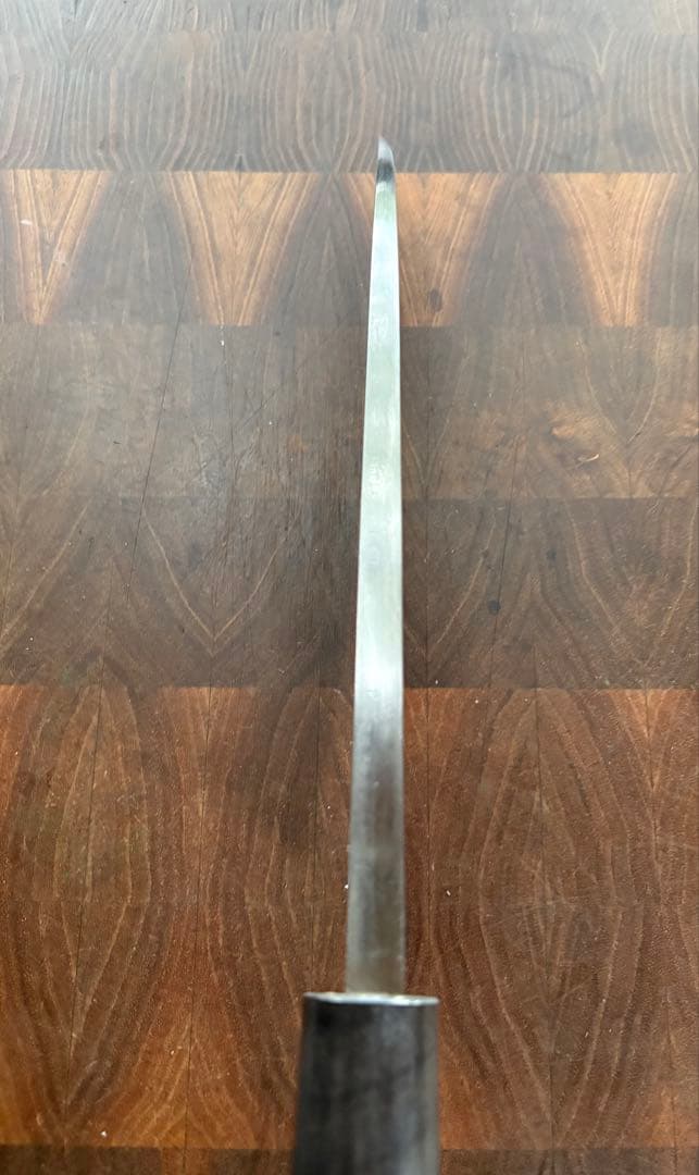 堺打刃物　青鋼　7寸　出刃包丁　210mm 手打ち　本霞　包丁　和包丁　水牛柄