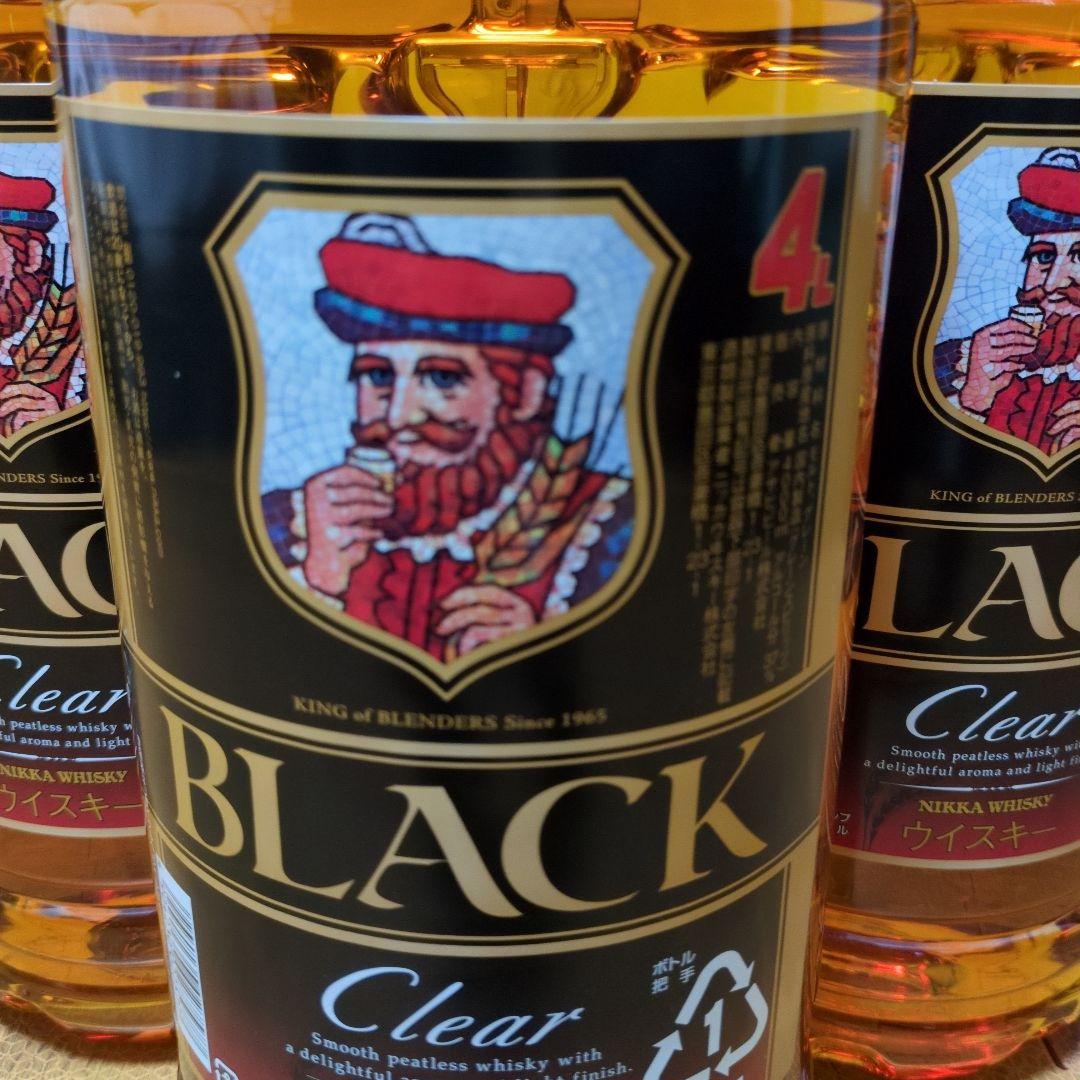 ブラックニッカ　クリア　4L 3本 未開封　BLACK　CLEAR ウィスキー