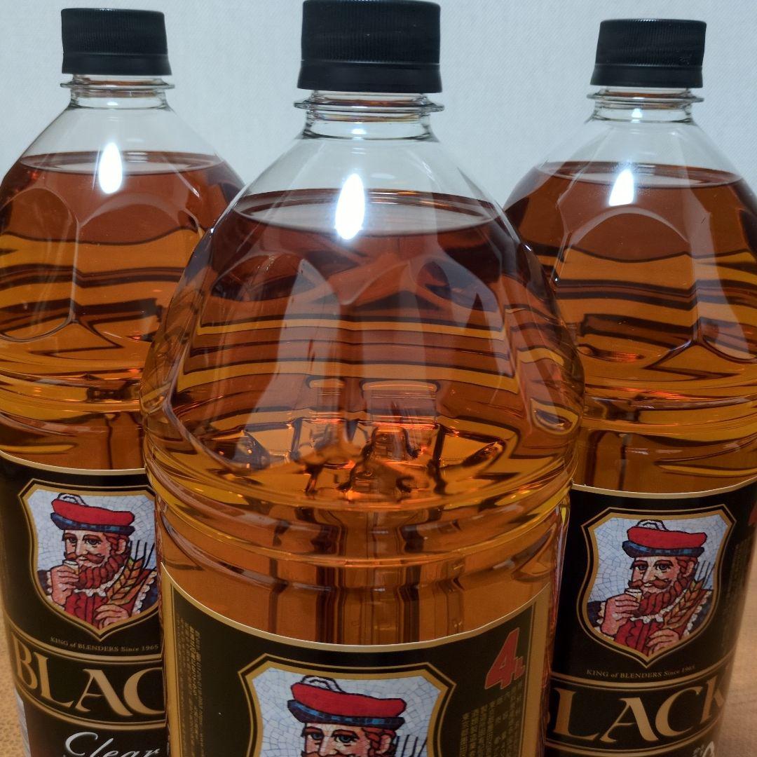 ブラックニッカ　クリア　4L 3本 未開封　BLACK　CLEAR ウィスキー