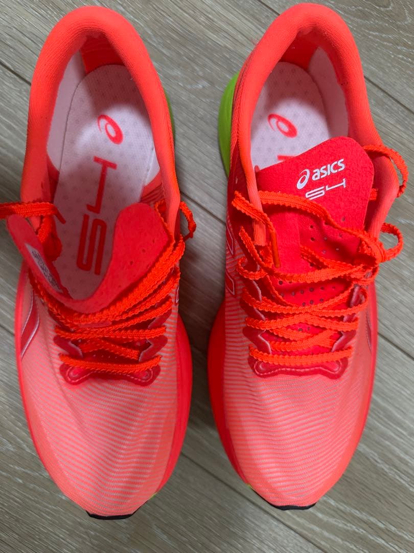 アシックス s4 26.5cm フラッシュオレンジ