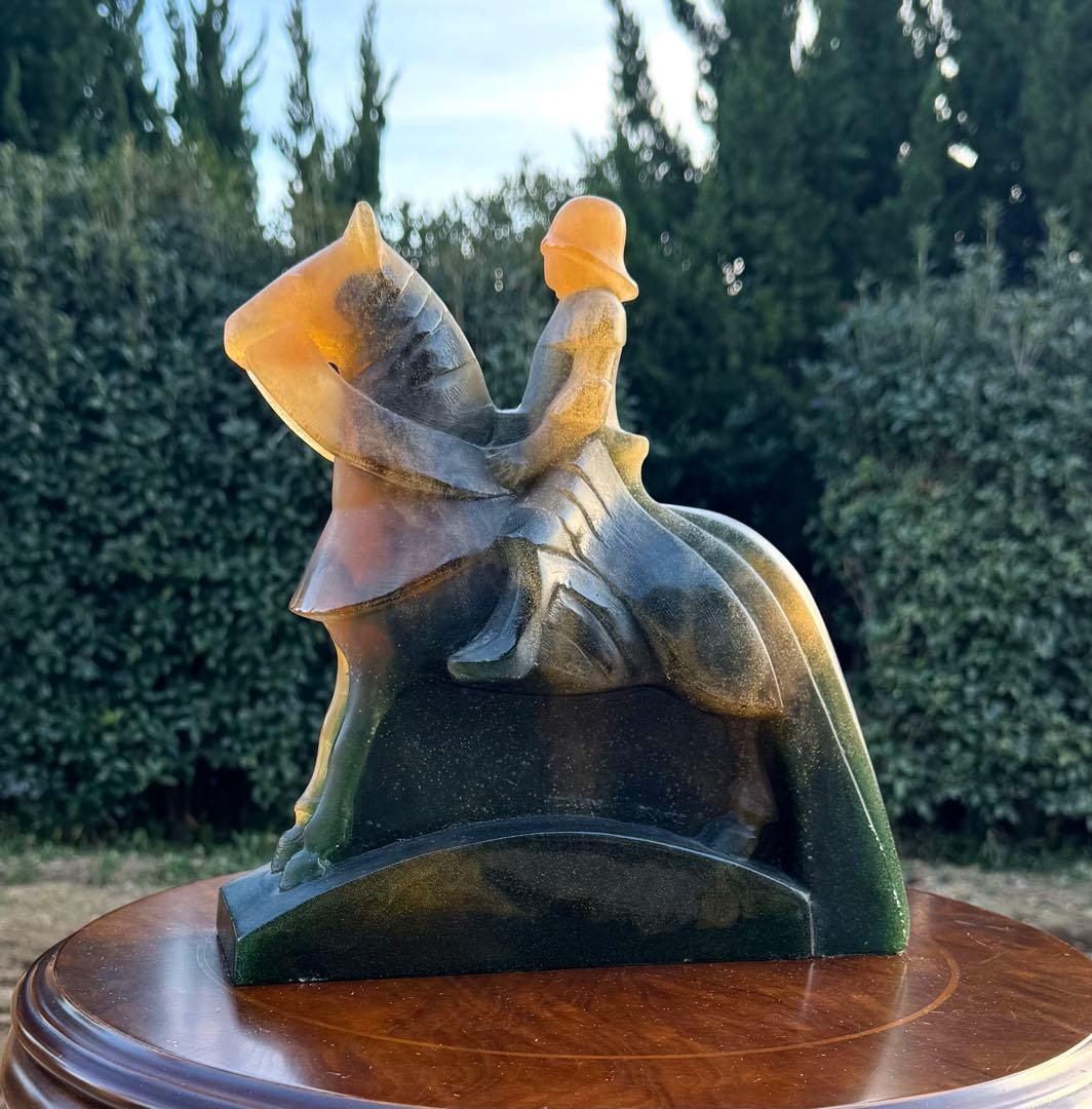 【正直出品】Daum 大型30cm 騎士像 剣欠品 ドーム France