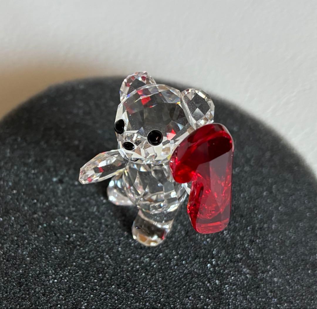 極美品✨スワロフスキー　クリスベア　ナンバーワン　数字　NO.1　誕生日　箱付き