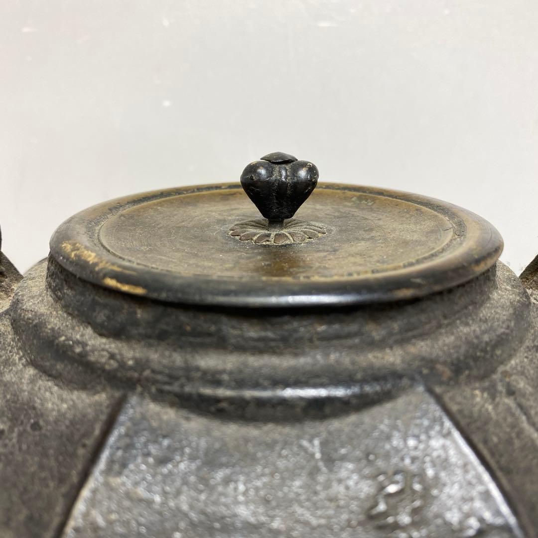 龍文堂 八面取 鉄瓶 高さ約25cm 重さ2511g タルサ