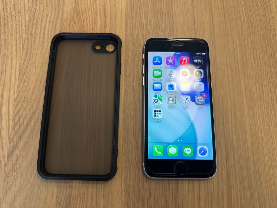 iPhone SE (第2世代) 128GB ホワイト SIMフリー ケース付き