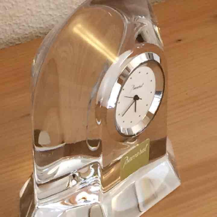 バカラ  クリスタル置時計ベガクロック