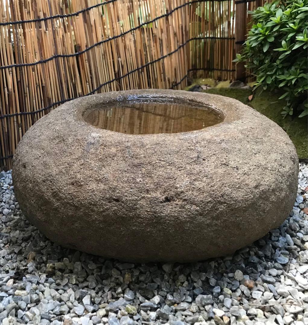 更に値下げ中【天然自然石・蹲・水鉢・手水鉢】庭石オブジェ箱庭苔玉苔石バードバス