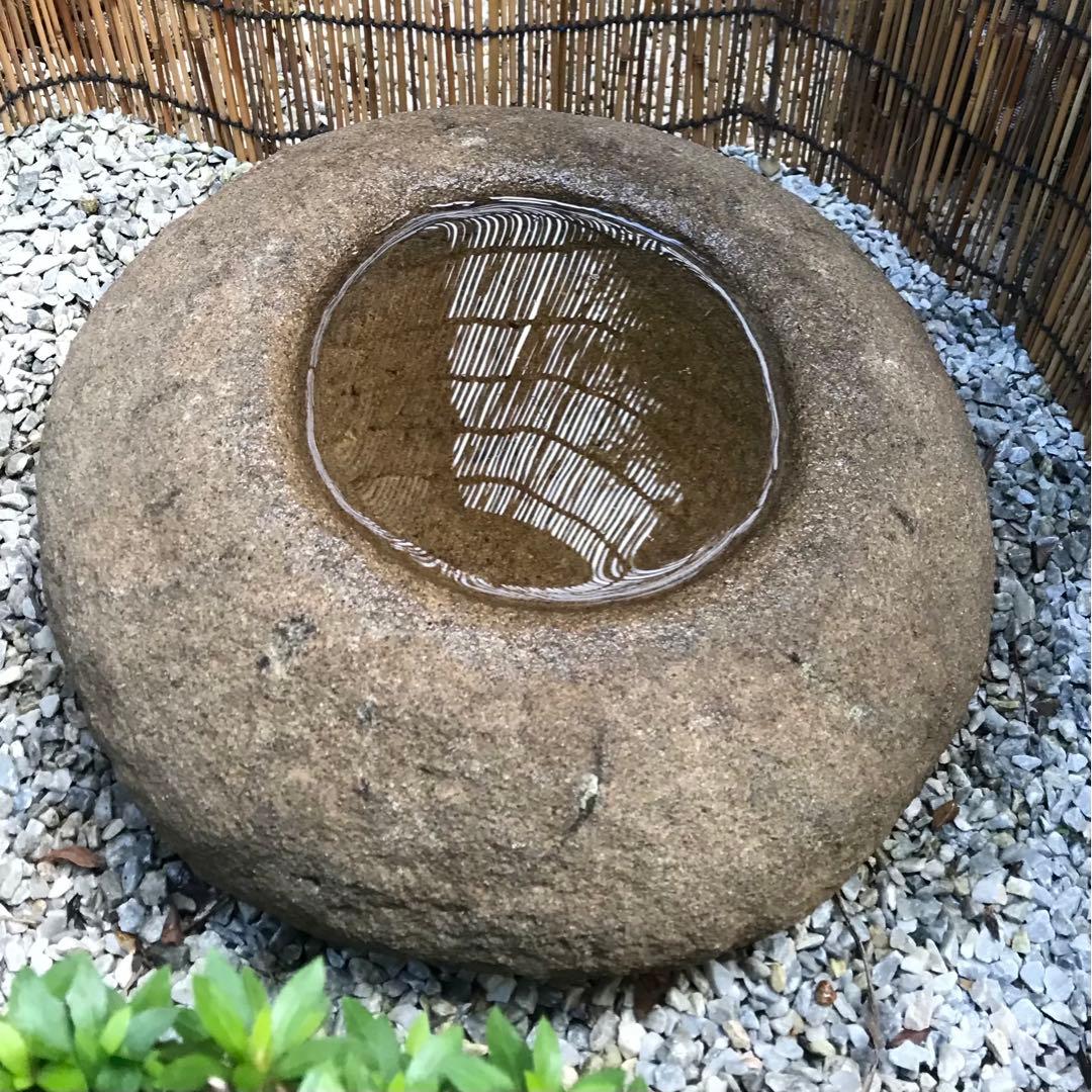 更に値下げ中【天然自然石・蹲・水鉢・手水鉢】庭石オブジェ箱庭苔玉苔石バードバス