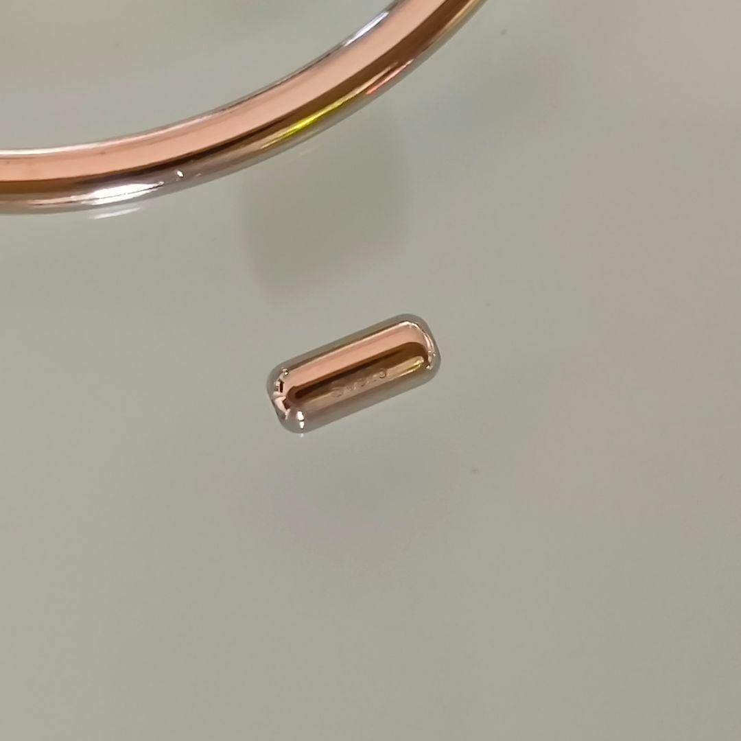 ete bijoux　K18 SV925　ロウブラウン　リグロウ　フープ　ピアス