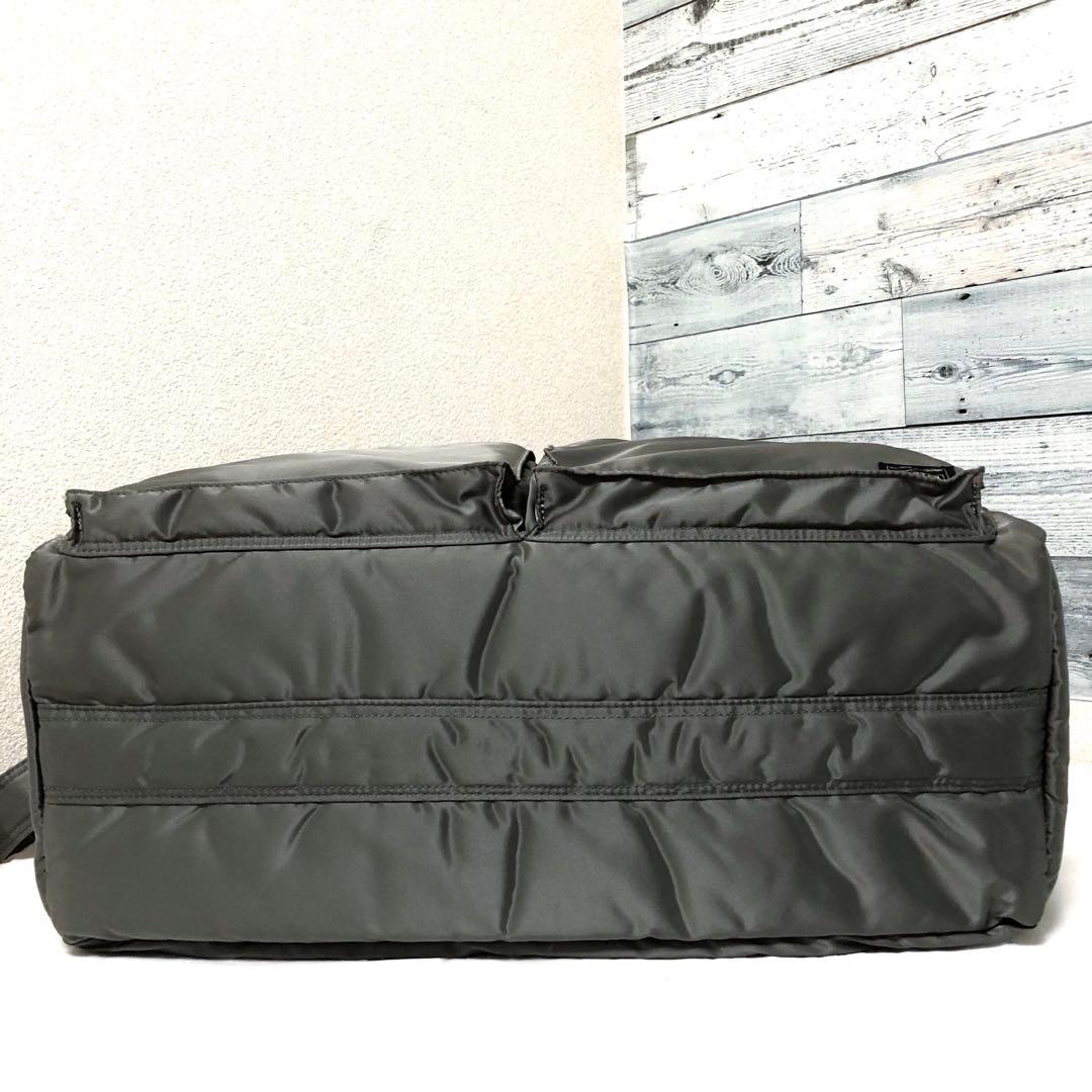 新型✨超美品 ポーター タンカー ボストンバッグ グレー 大容量 2way