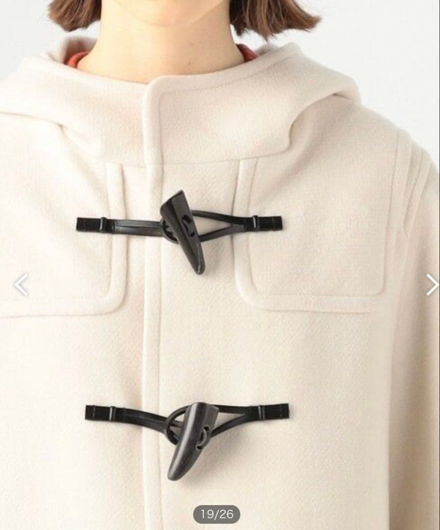 MACPHEE TOMORROWLAND ウールメルトン ダッフルコート 36