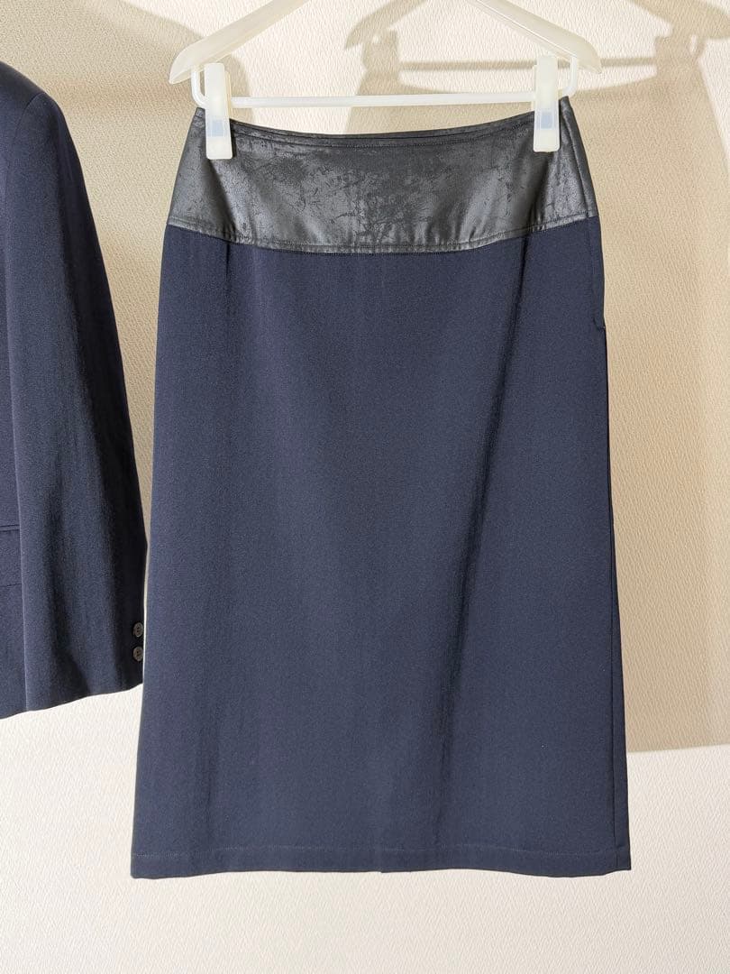 トリコ コムデギャルソン 切り替えジャケット スカート セットアップ