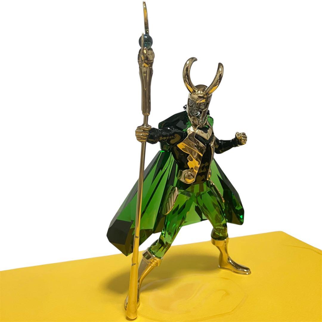 定11.5万未使用 MARVEL スワロフスキー マイティソー ロキ フィギュア