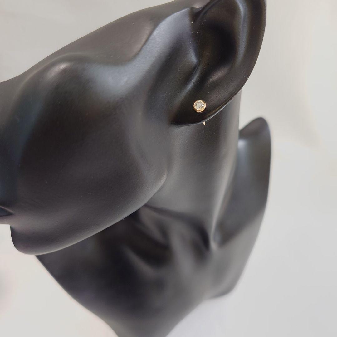 【美品】ティファニー K18 バイザヤード ダイヤモンドピアス 7219