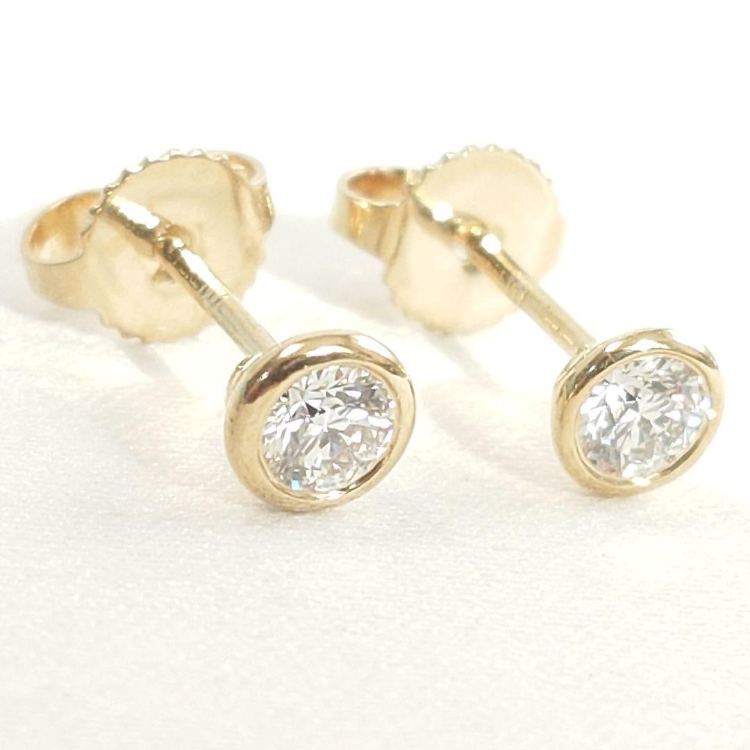 【美品】ティファニー K18 バイザヤード ダイヤモンドピアス 7219