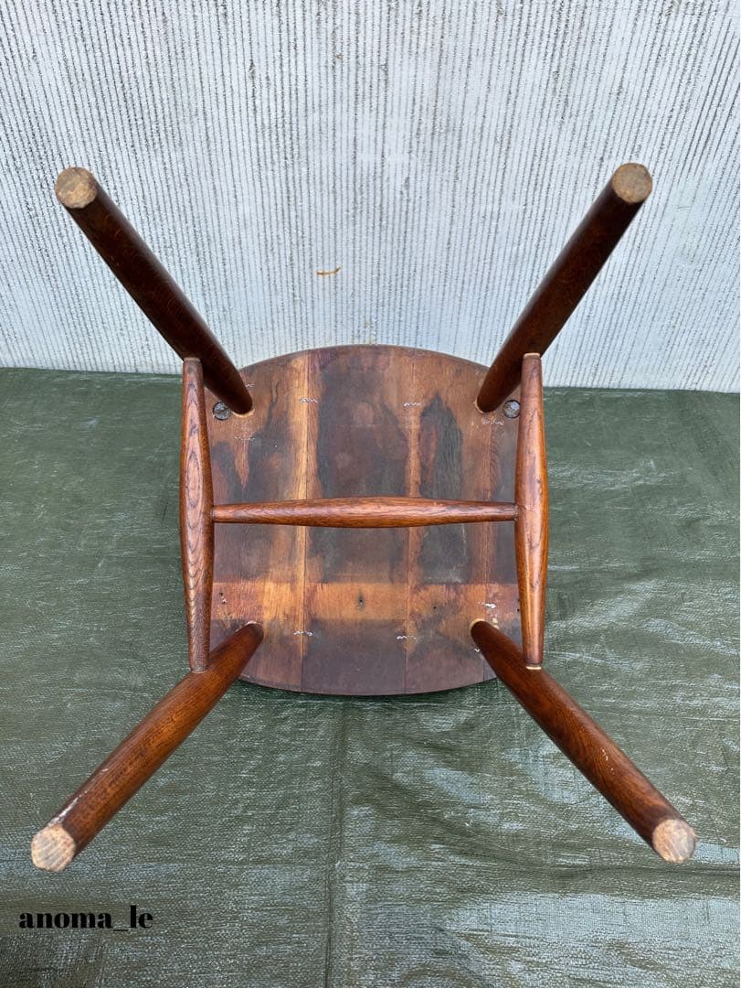 【ダイニングチェア】飛騨家具　太平産業　レザートップ　チャーチチェア