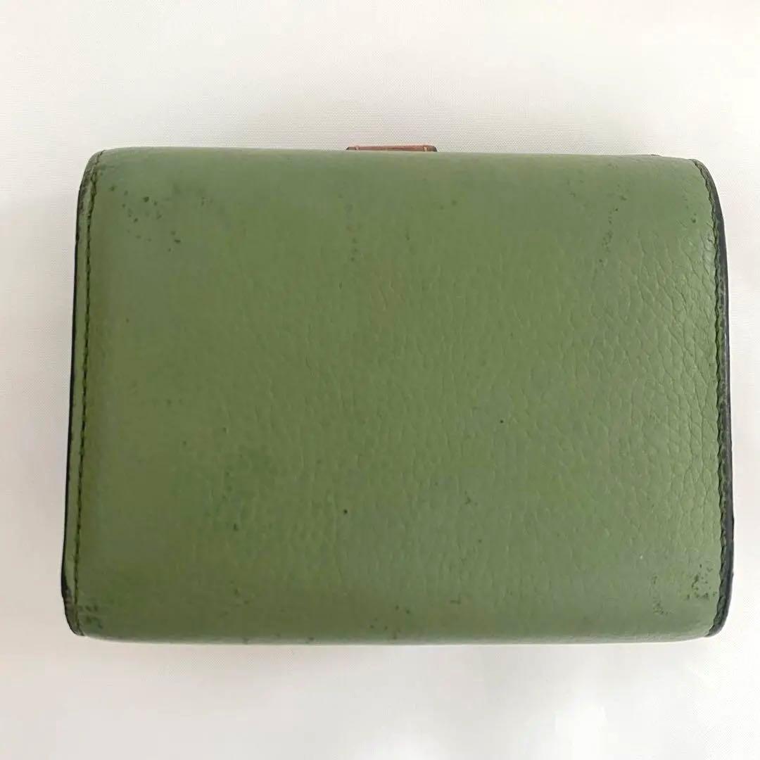 ‪LOEWE ロエベ 三つ折り財布 トライフィールド ローズマリー
