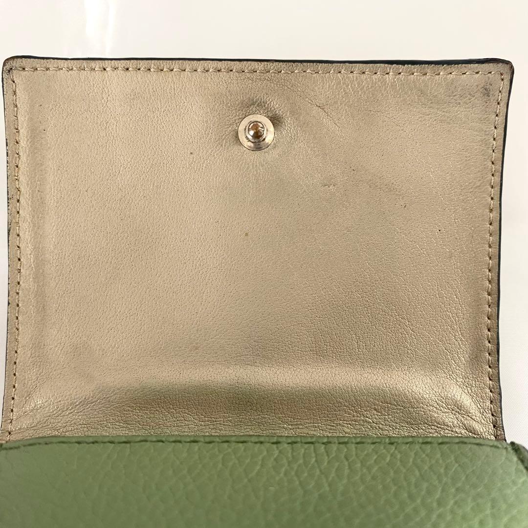 ‪LOEWE ロエベ 三つ折り財布 トライフィールド ローズマリー