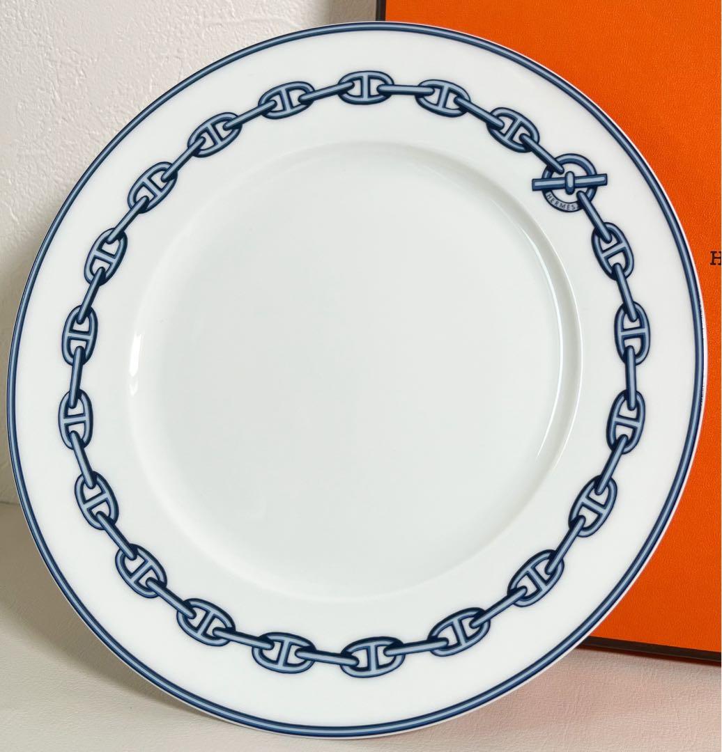 HERMÈS エルメス シェーヌダンクル ブルー 約22cm 箱付き 廃盤 希少