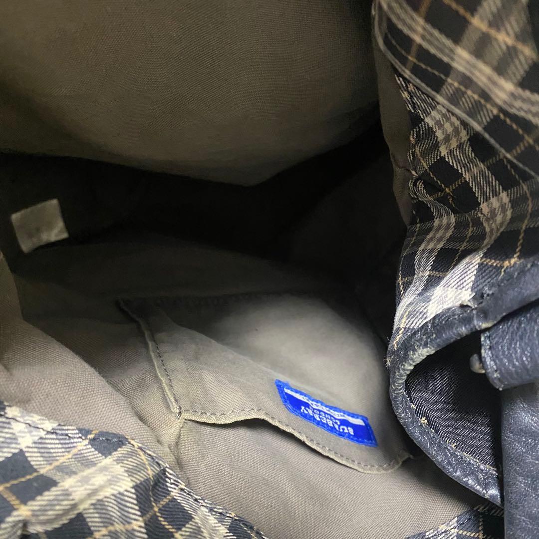 Burberry Bluelabel 　2way トートバッグ ナイロン　黒