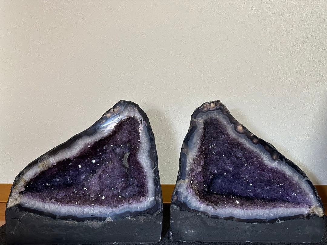 超希少品【ペアアメジストドーム】ペアで約33kg