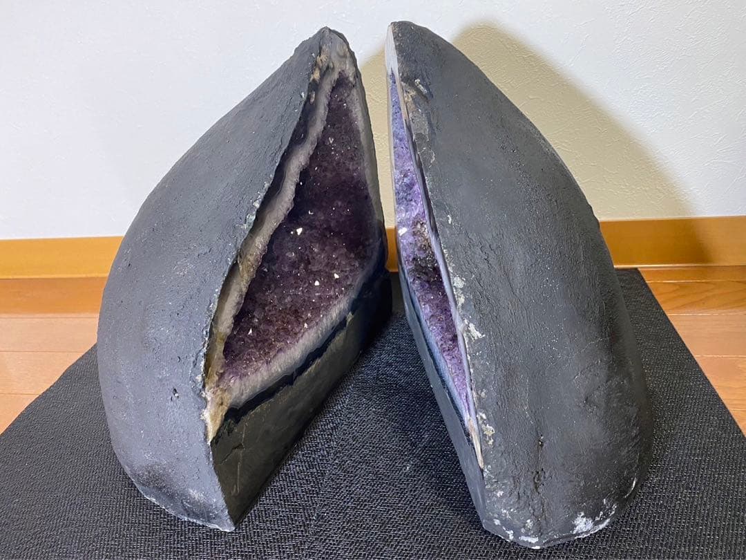 超希少品【ペアアメジストドーム】ペアで約33kg