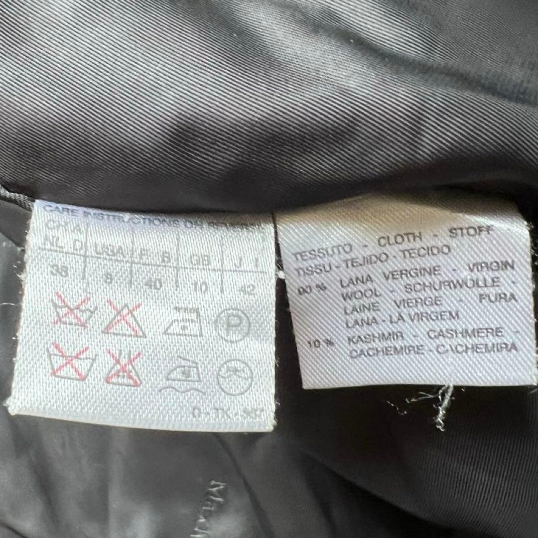 マックスマーラ 最高級 ロングコート カシミヤ混 女優襟 白タグ 大きいサイズ