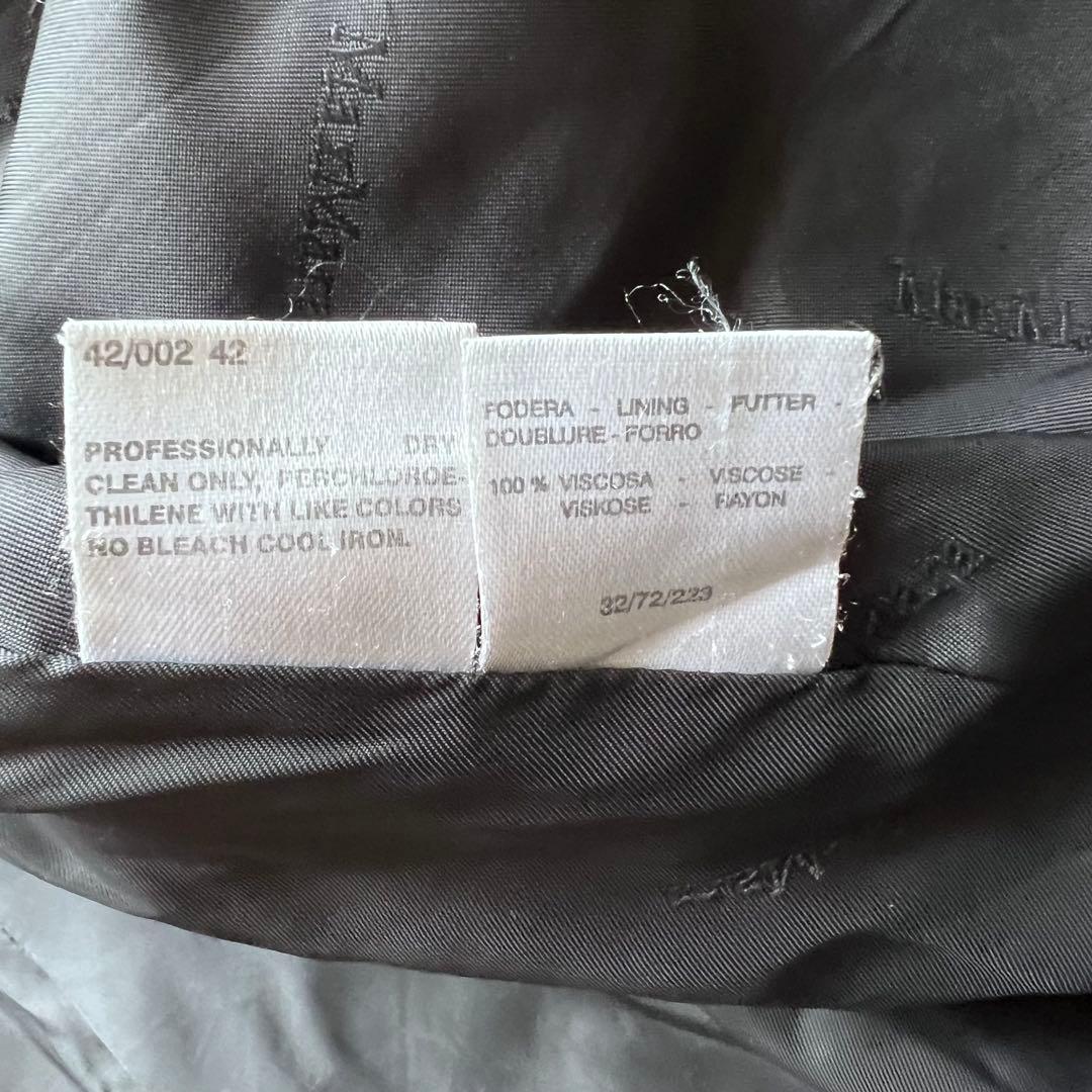 マックスマーラ 最高級 ロングコート カシミヤ混 女優襟 白タグ 大きいサイズ