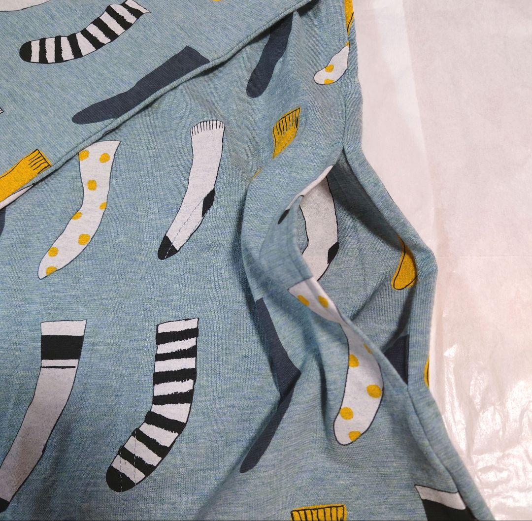 新品タグ付き マタノアツコ ワコール パジャマ ルームウェア 靴下 ブルー LL