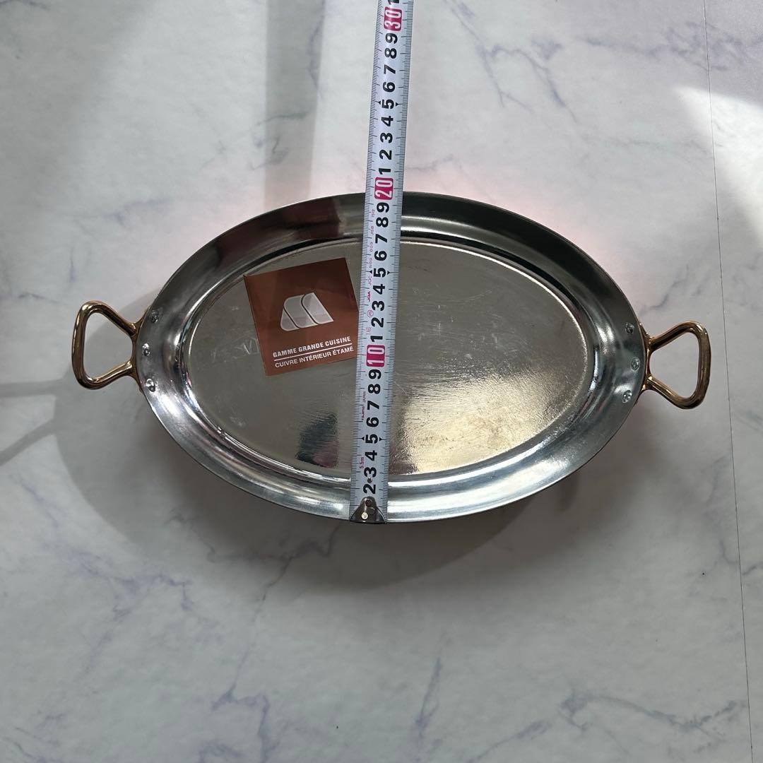 Mauviel ムヴィエール 両手フライパン　オーバル　銅　コッパー