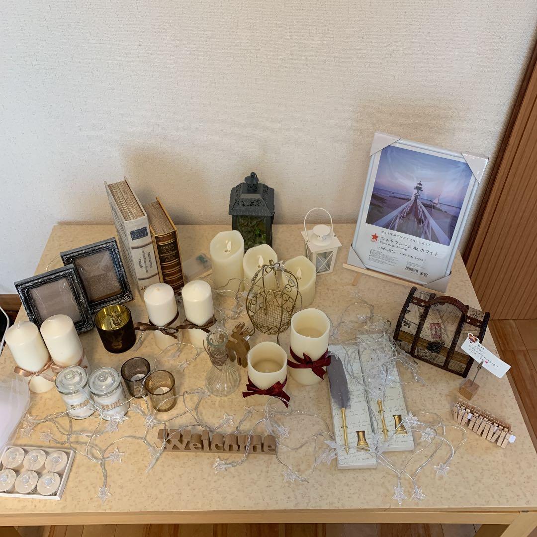 先月結婚式場 受付の飾りで１日使用しました。一式で購入できる方でお願いします。