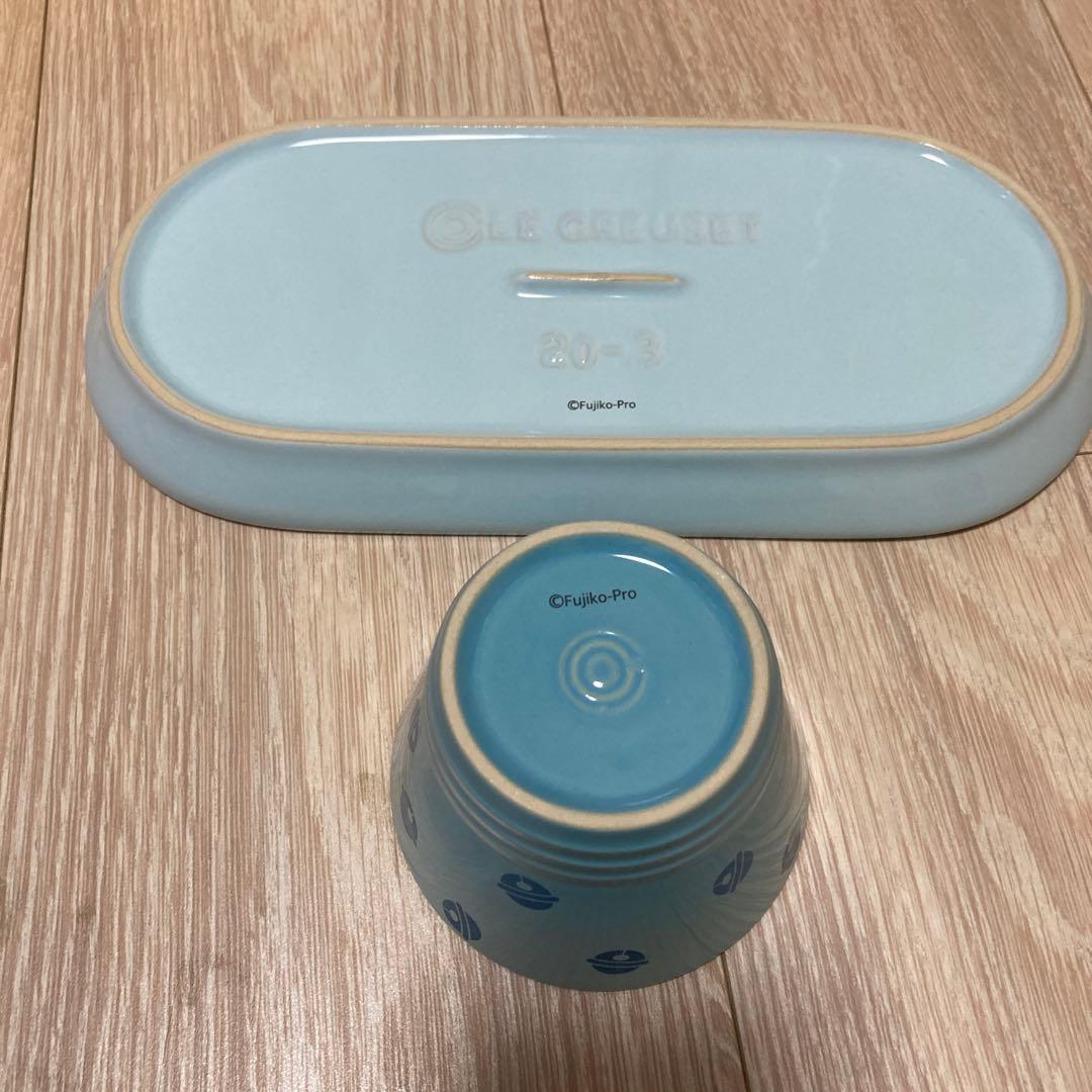 ル・クルーゼ　オブロング・プレートセット ドラえもんとドラミ