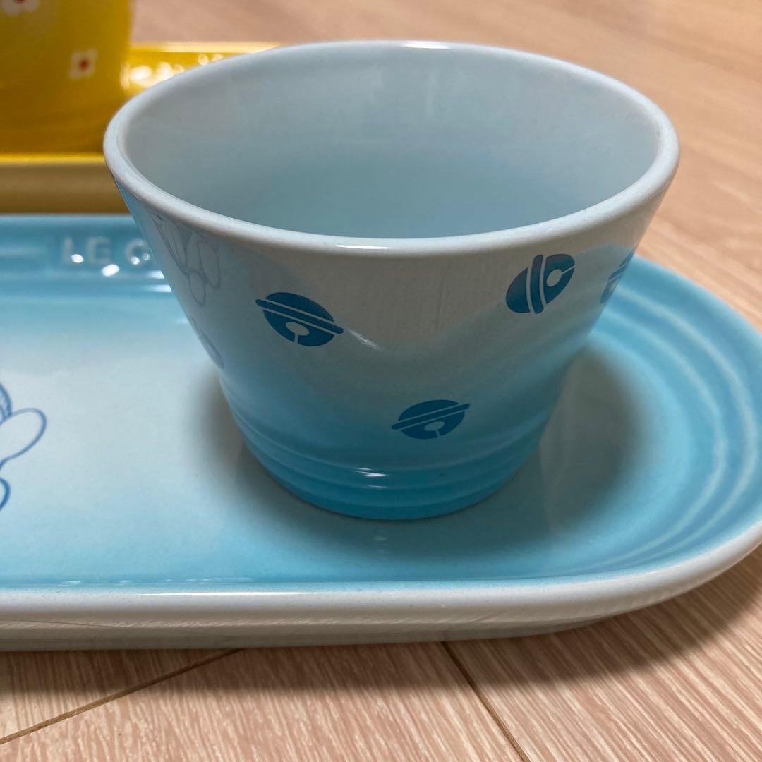 ル・クルーゼ　オブロング・プレートセット ドラえもんとドラミ