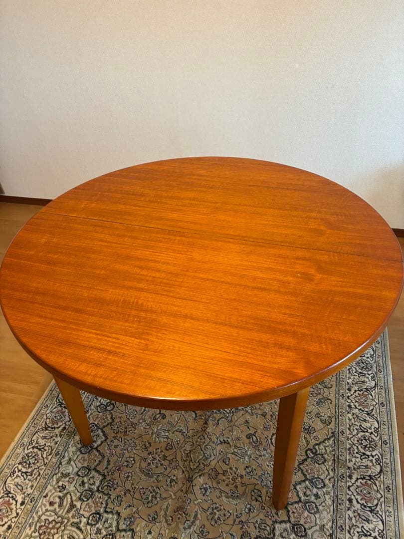 ぶん　70B 英国ヴィンテージ　エクステンションラウンドテーブル