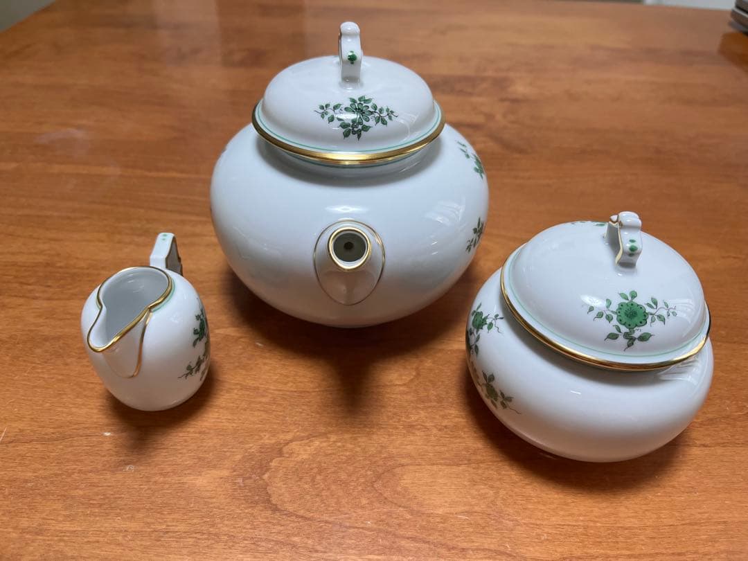 ￼アウガルテン プリンスオイゲン ティーポット　シュガーポット ピッチャー