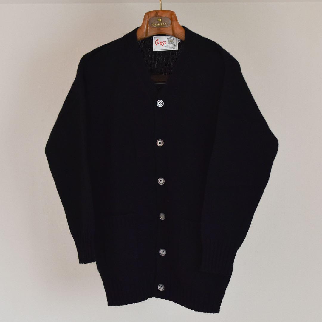 Corgi ブラック Vネック カーディガン