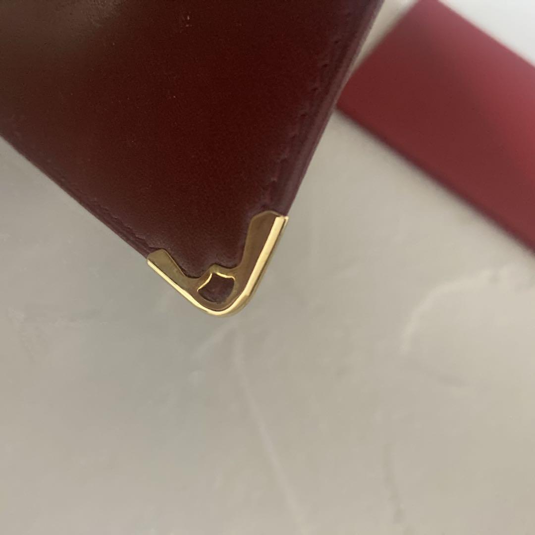 【未使用】カルティエCartierコンパクトウォレット　ミニ財布　折り財布