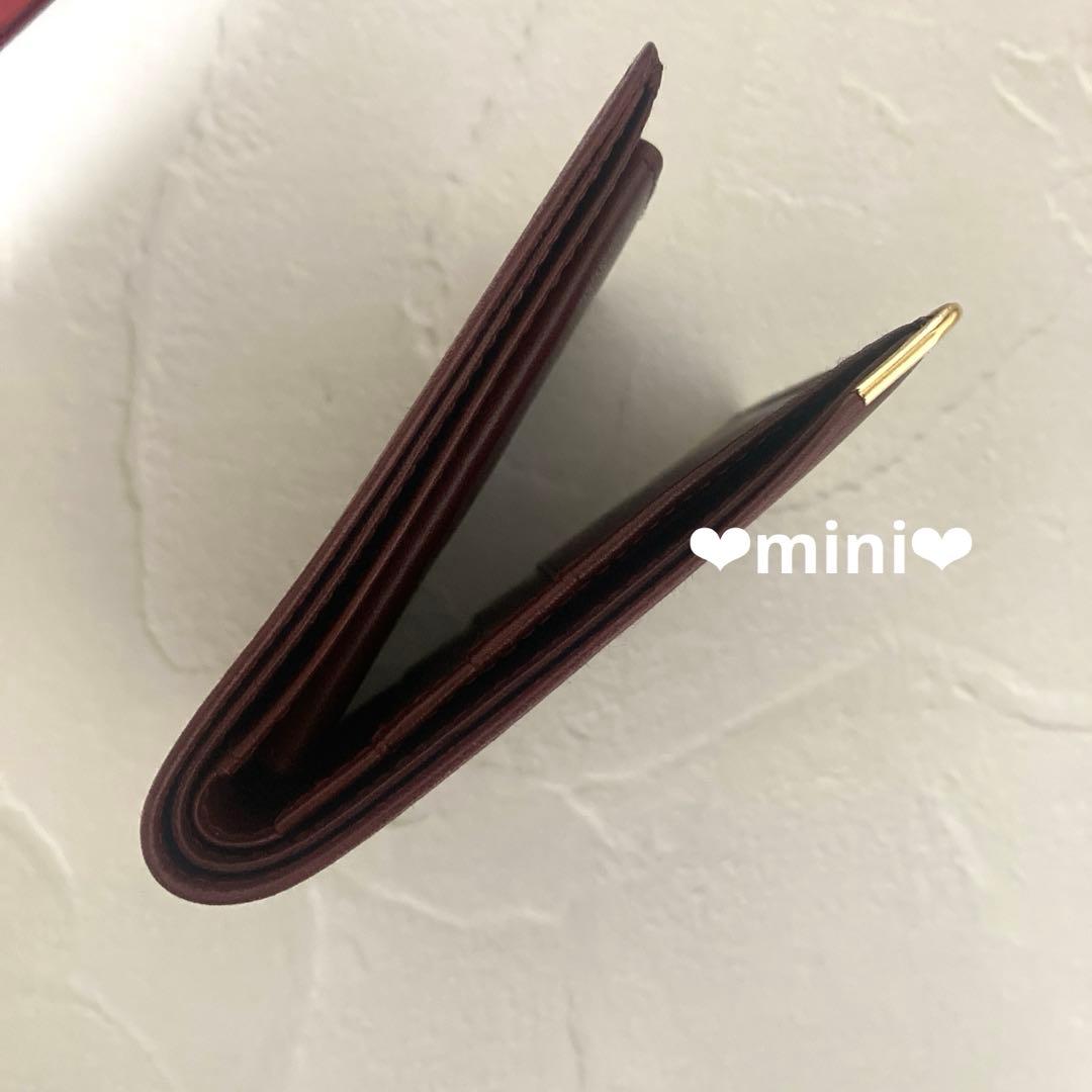 【未使用】カルティエCartierコンパクトウォレット　ミニ財布　折り財布
