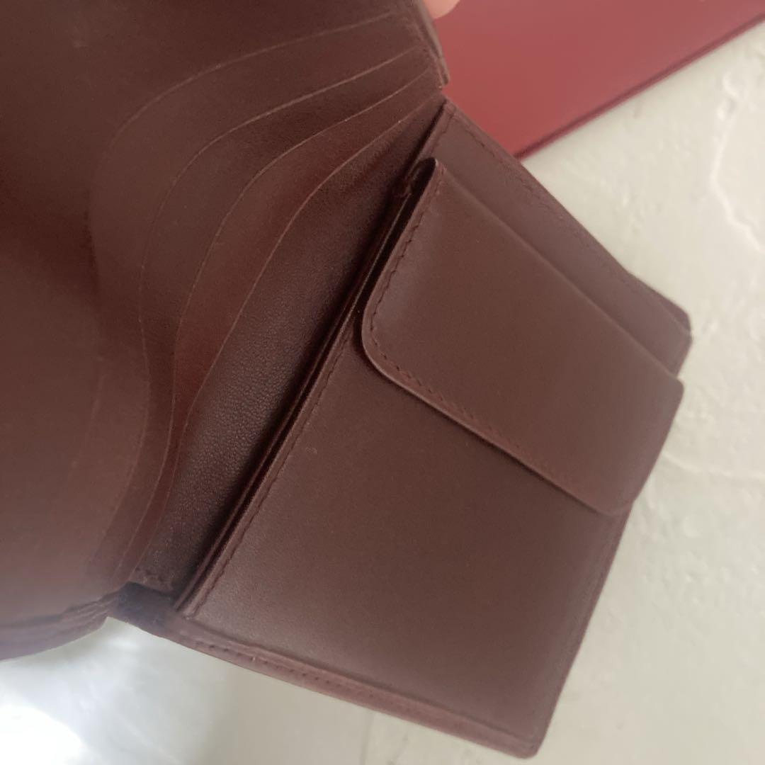 【未使用】カルティエCartierコンパクトウォレット　ミニ財布　折り財布