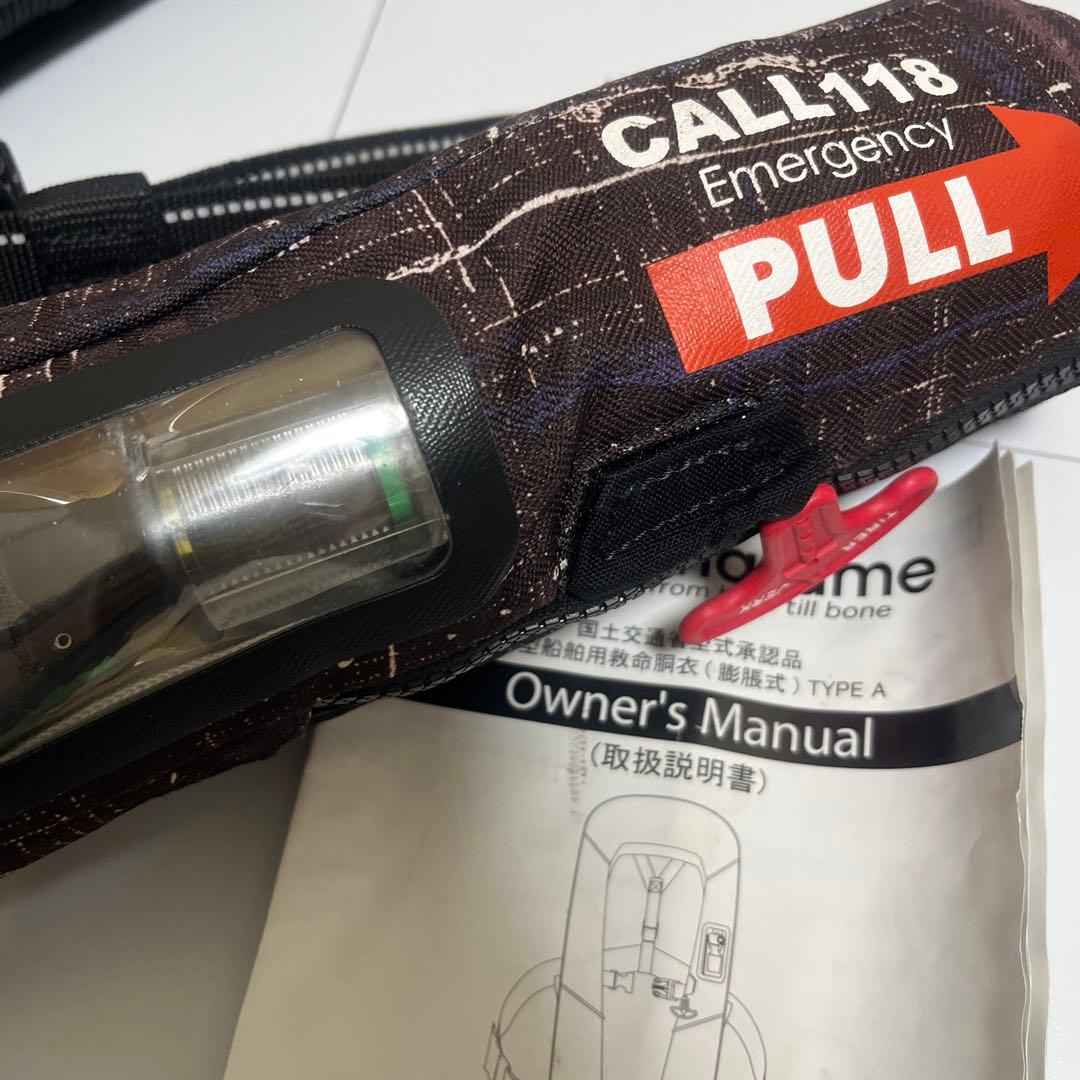 国交省承認品　マズメmazume ウエストベルトタイプ膨張式PFD