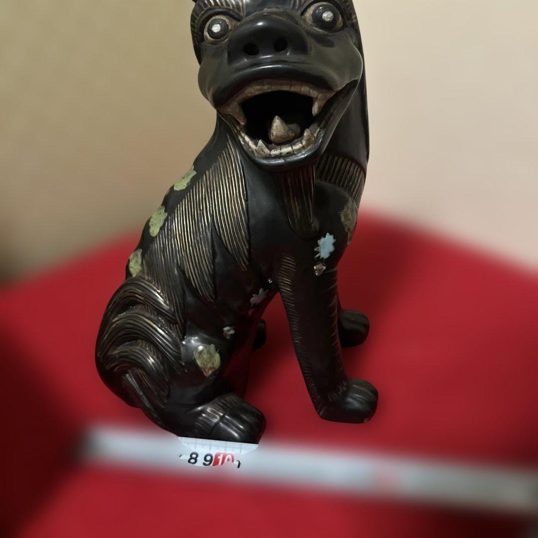 中国古美術　置物　一角獣　陶磁器