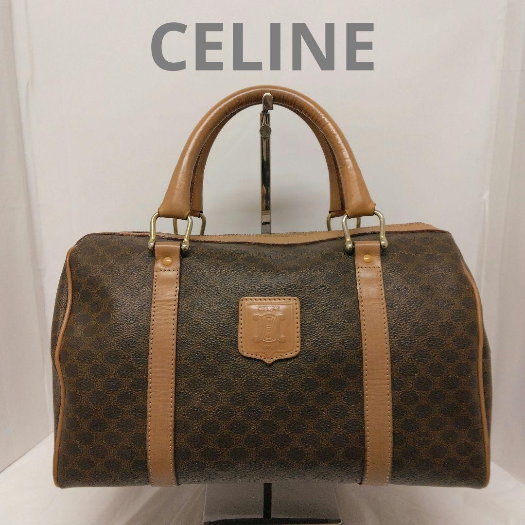 APG12 セリーヌ 極美品 マカダム ハンドバッグ ミニボストンバッグ