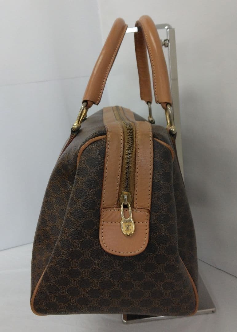 APG12 セリーヌ 極美品 マカダム ハンドバッグ ミニボストンバッグ