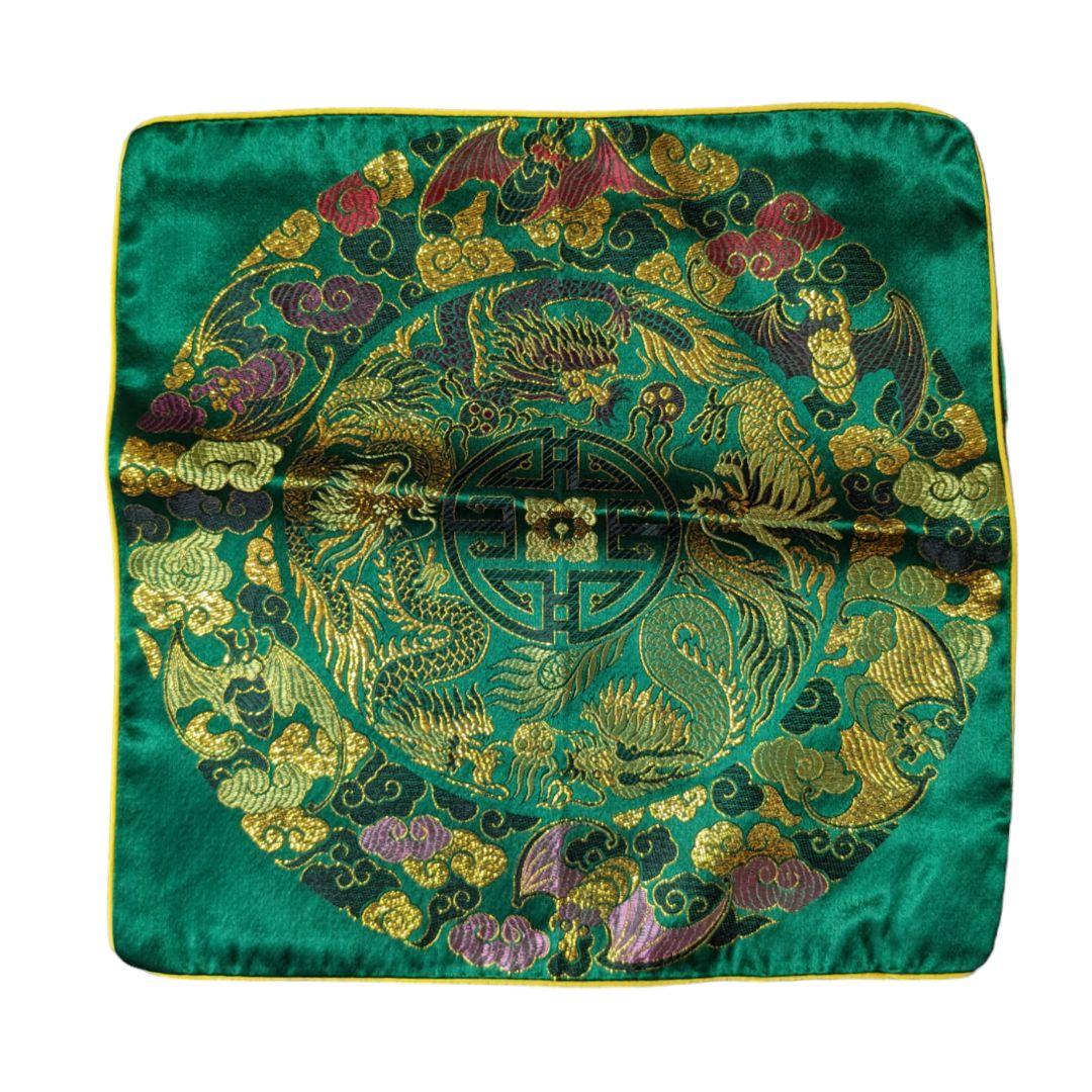 輸入物 中国雑貨 クッションカバー 座布団 5点セット