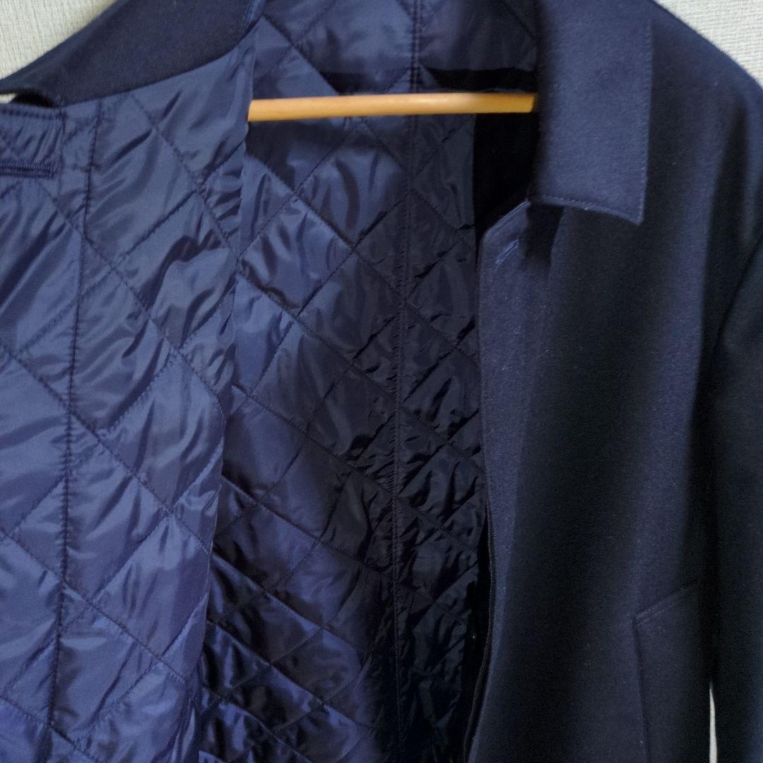 最終価格　ステンカラーコート（マッキントッシュフィロソフィー／リバーシブル／紺）