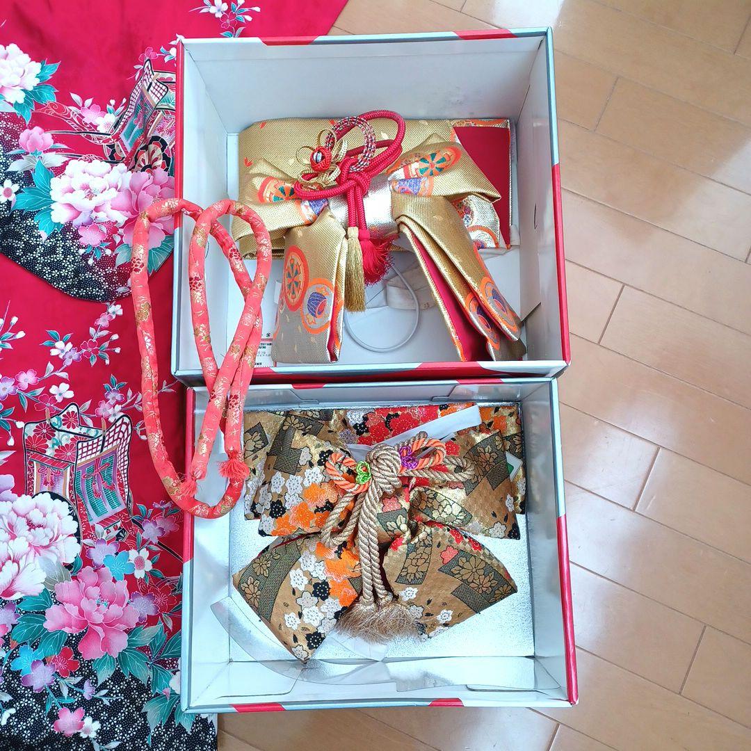 七五三女の子着物セット赤