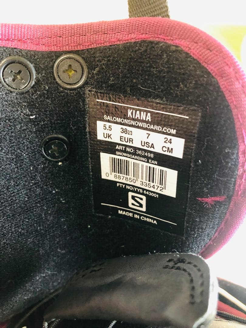 【美品】SALOMONスノボブーツ　サロモン　レディース