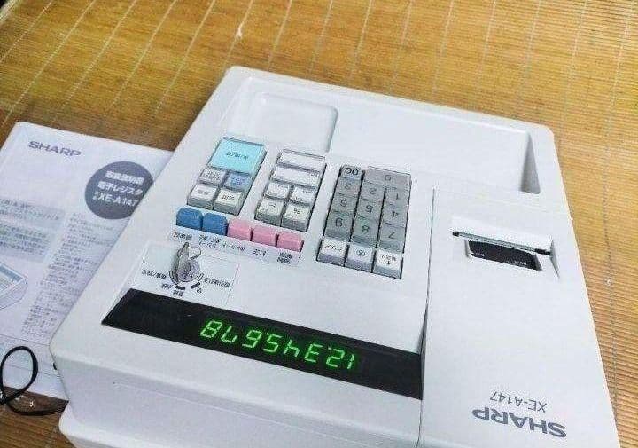 シャープレジスター　XE-A147　PC連携売上管理フル設定無料　622261