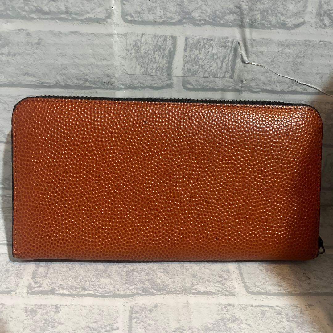 美品☆KINGZ 長財布 オレンジ　バスケットボール素材